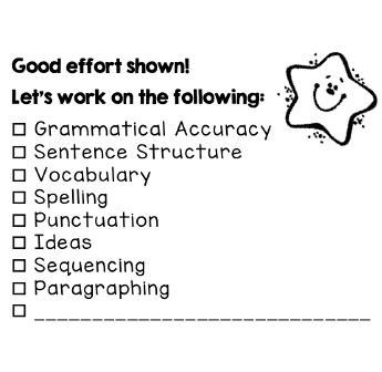 [GRADE B] Writing Checklist